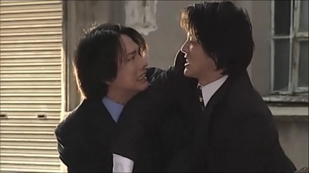 Hikawa and Hojo lock eyes. Romance is in the air
